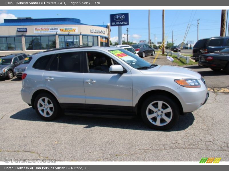 Bright Silver / Black 2009 Hyundai Santa Fe Limited 4WD