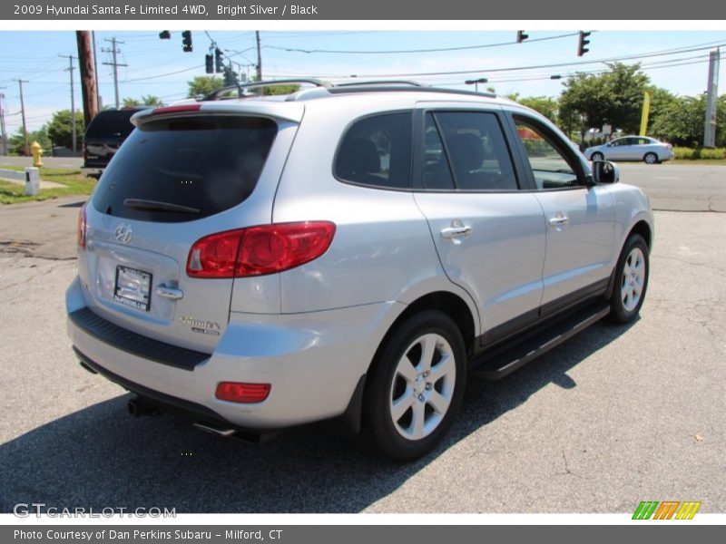 Bright Silver / Black 2009 Hyundai Santa Fe Limited 4WD