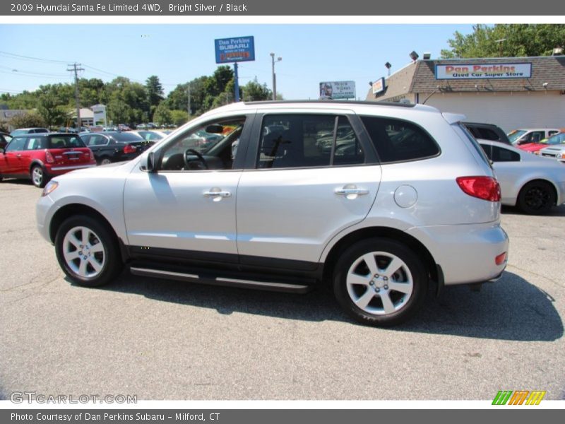 Bright Silver / Black 2009 Hyundai Santa Fe Limited 4WD