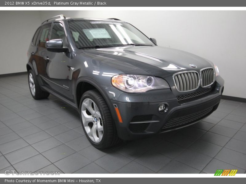 Platinum Gray Metallic / Black 2012 BMW X5 xDrive35d