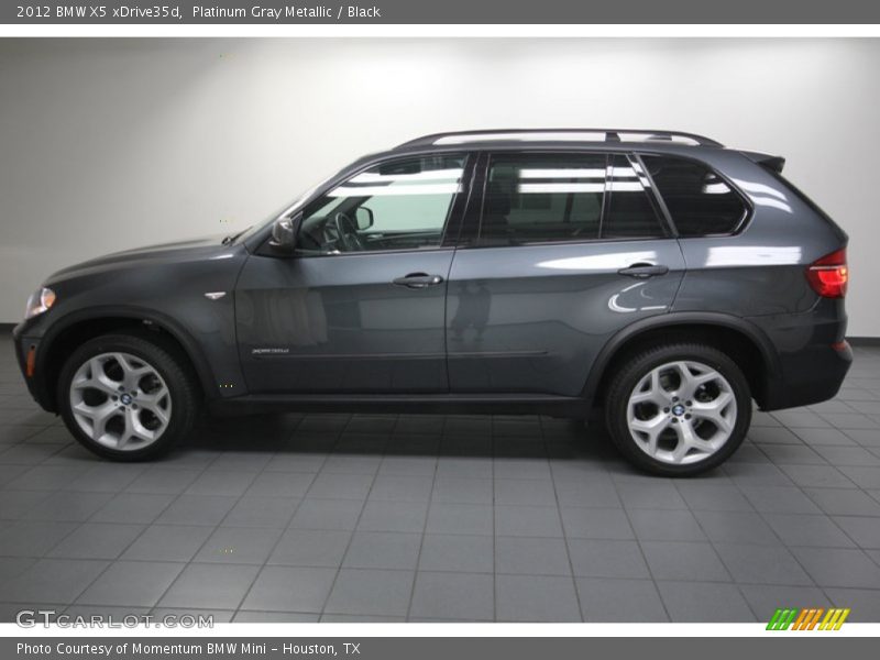 Platinum Gray Metallic / Black 2012 BMW X5 xDrive35d