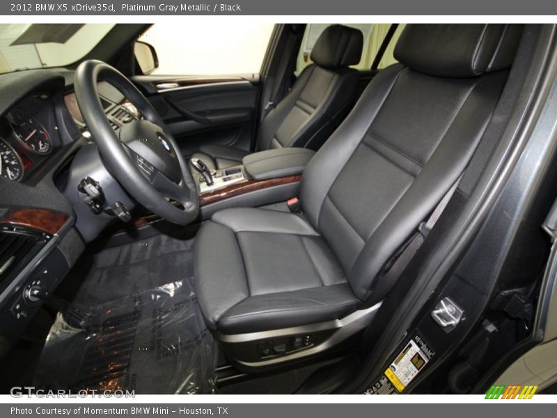Platinum Gray Metallic / Black 2012 BMW X5 xDrive35d