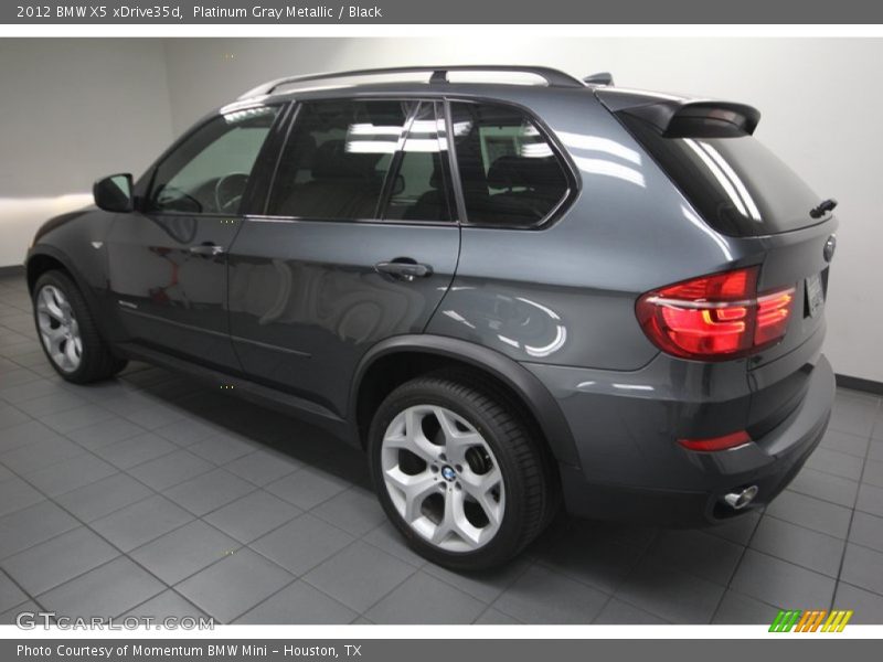 Platinum Gray Metallic / Black 2012 BMW X5 xDrive35d