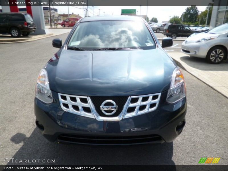 Graphite Blue / Gray 2013 Nissan Rogue S AWD