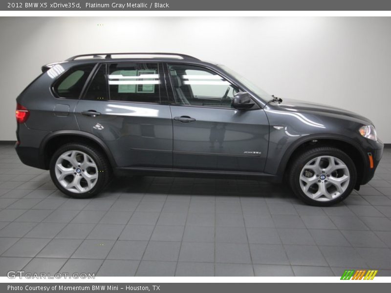 Platinum Gray Metallic / Black 2012 BMW X5 xDrive35d