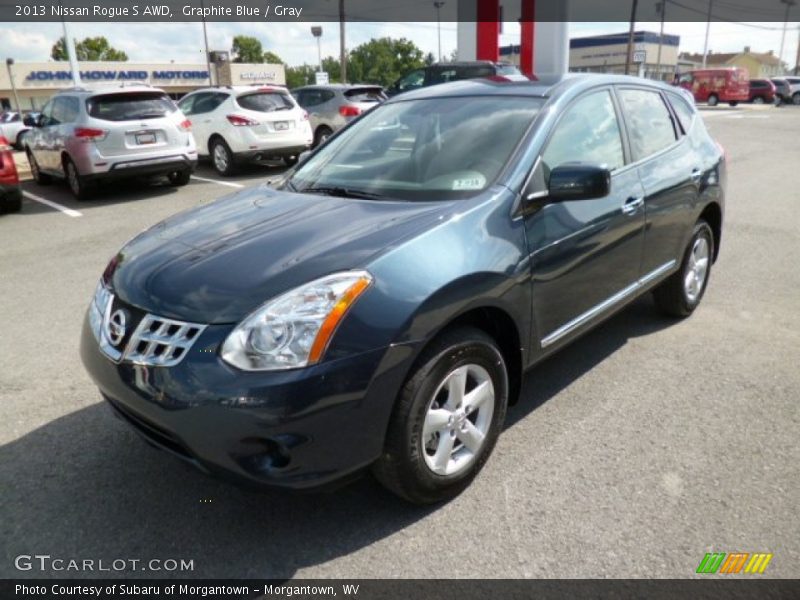 Graphite Blue / Gray 2013 Nissan Rogue S AWD