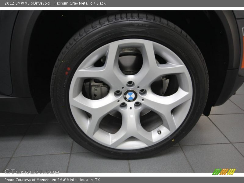 Platinum Gray Metallic / Black 2012 BMW X5 xDrive35d
