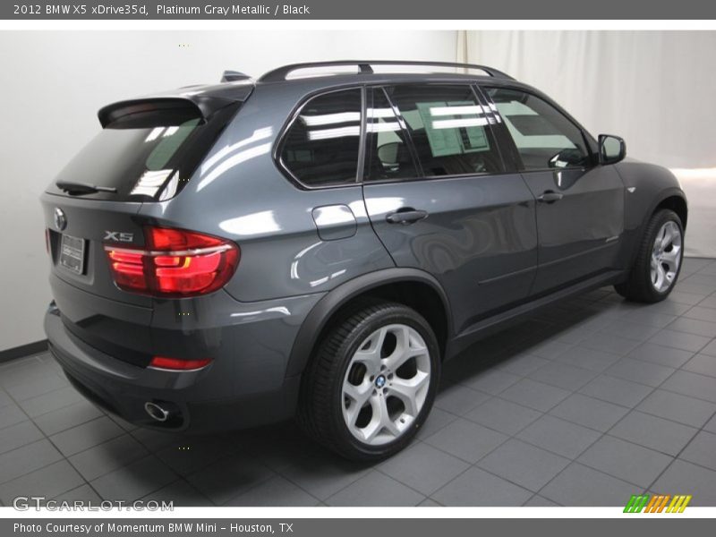 Platinum Gray Metallic / Black 2012 BMW X5 xDrive35d