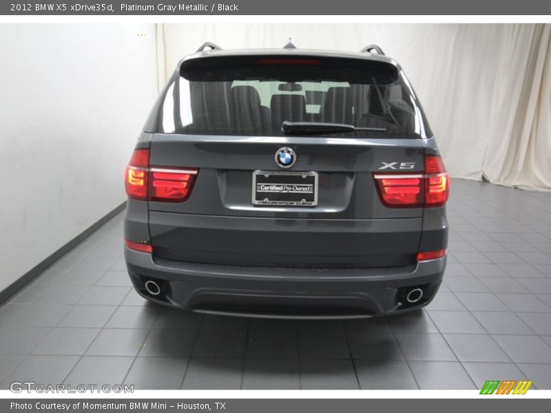 Platinum Gray Metallic / Black 2012 BMW X5 xDrive35d
