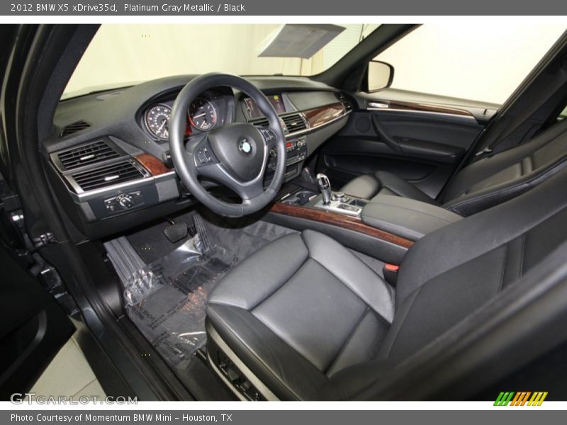 Platinum Gray Metallic / Black 2012 BMW X5 xDrive35d