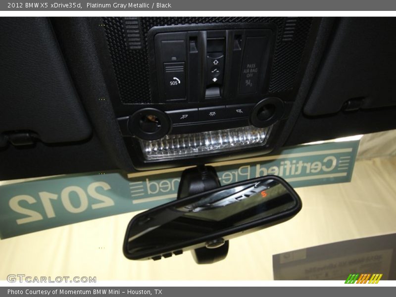 Platinum Gray Metallic / Black 2012 BMW X5 xDrive35d