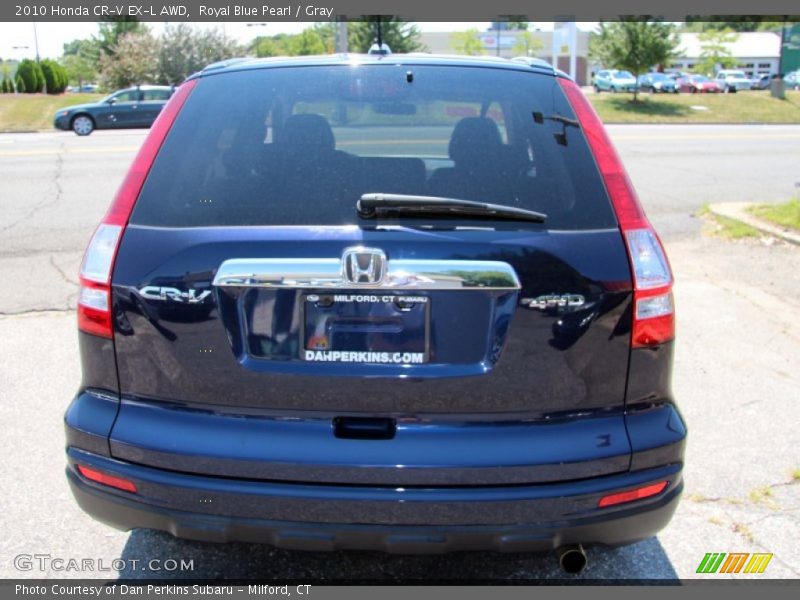 Royal Blue Pearl / Gray 2010 Honda CR-V EX-L AWD
