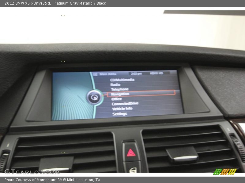 Platinum Gray Metallic / Black 2012 BMW X5 xDrive35d