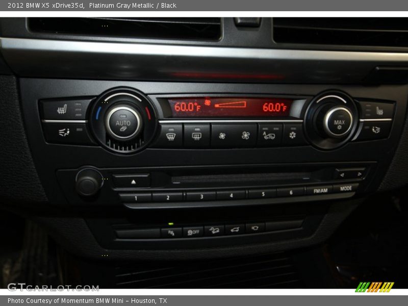 Platinum Gray Metallic / Black 2012 BMW X5 xDrive35d