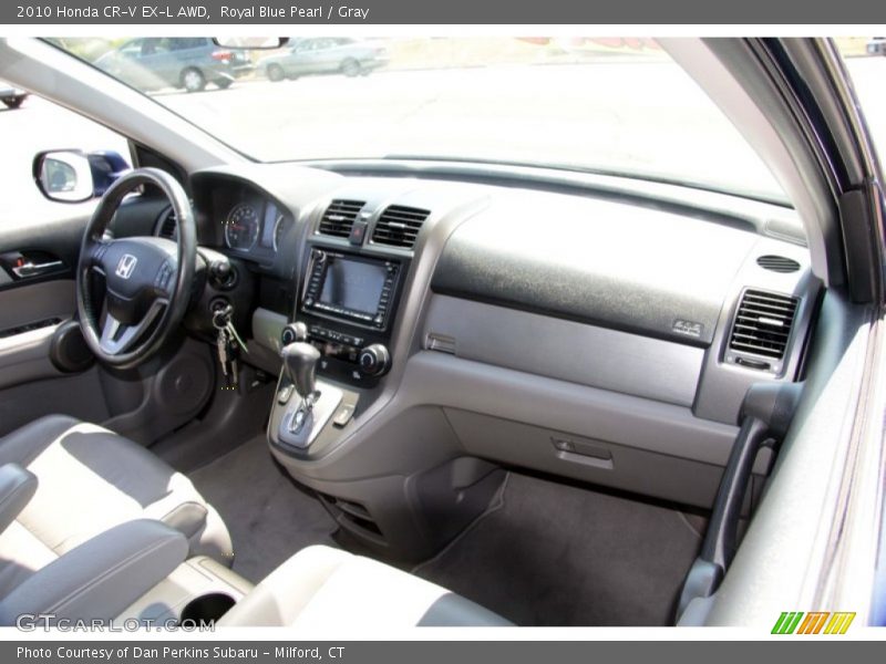 Royal Blue Pearl / Gray 2010 Honda CR-V EX-L AWD