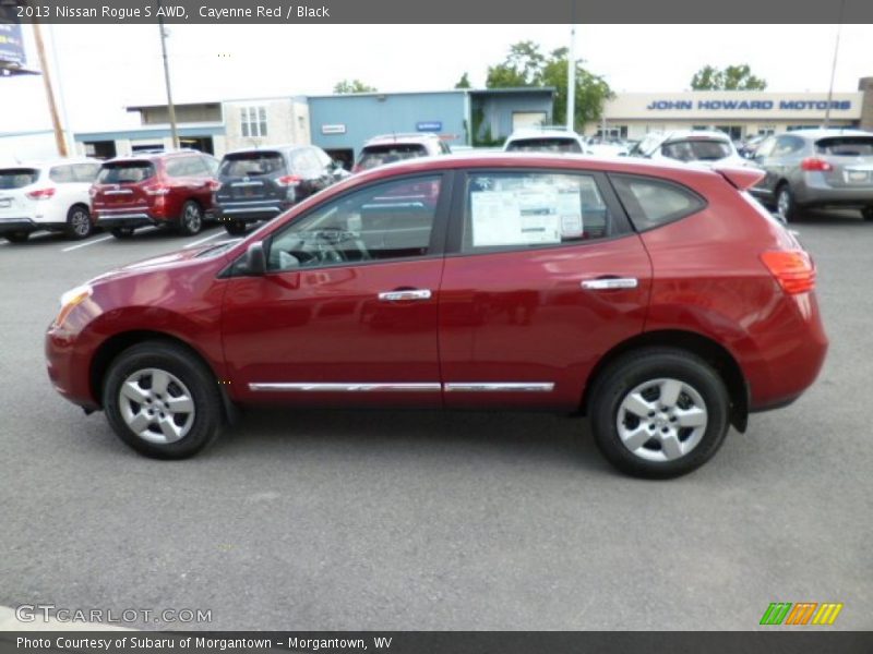 Cayenne Red / Black 2013 Nissan Rogue S AWD