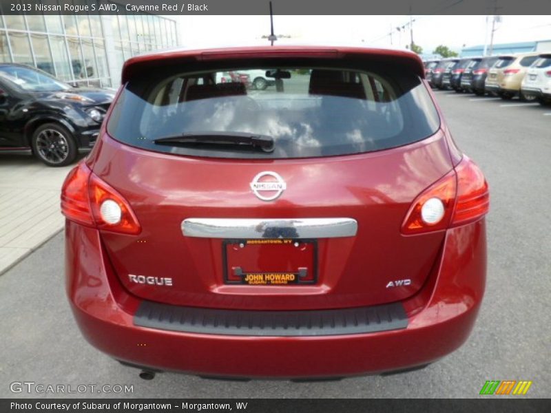 Cayenne Red / Black 2013 Nissan Rogue S AWD