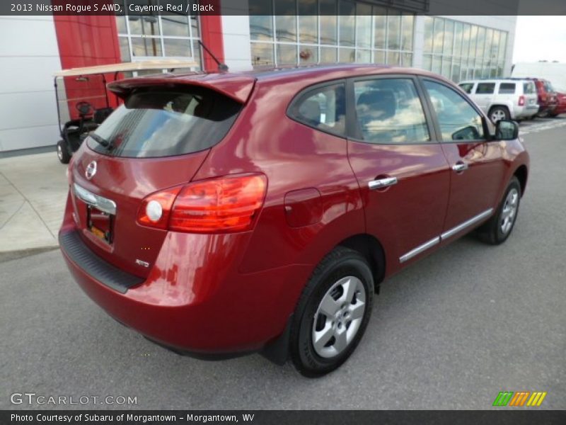 Cayenne Red / Black 2013 Nissan Rogue S AWD