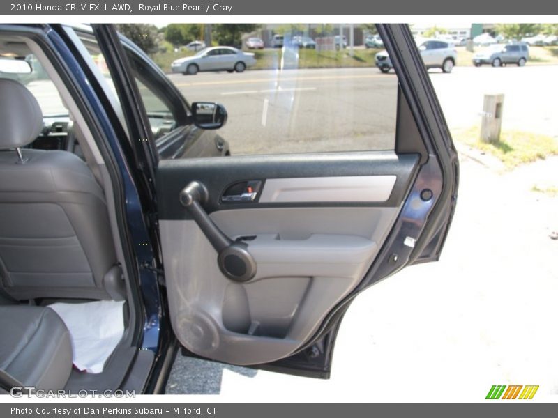 Royal Blue Pearl / Gray 2010 Honda CR-V EX-L AWD