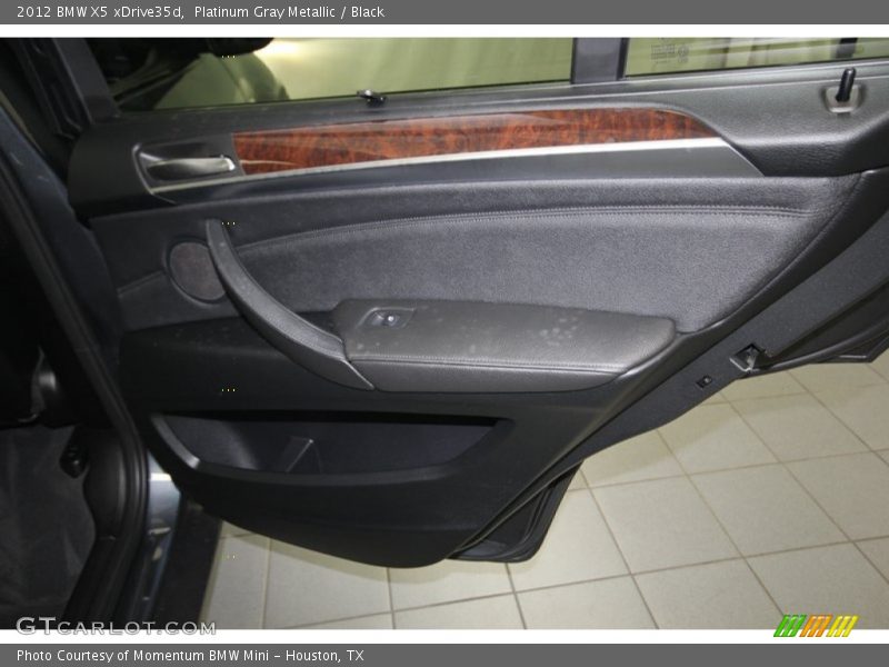 Platinum Gray Metallic / Black 2012 BMW X5 xDrive35d