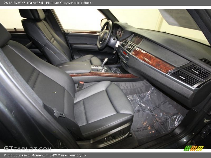 Platinum Gray Metallic / Black 2012 BMW X5 xDrive35d