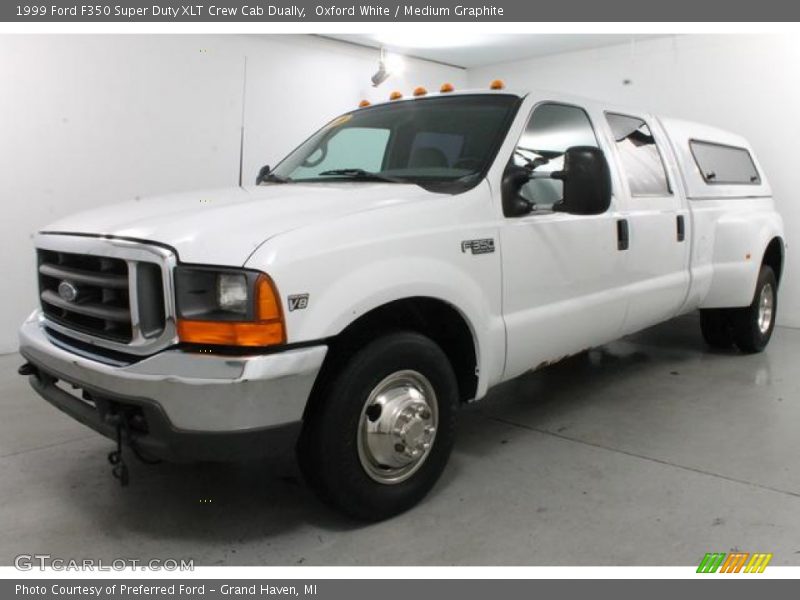 Oxford White / Medium Graphite 1999 Ford F350 Super Duty XLT Crew Cab Dually