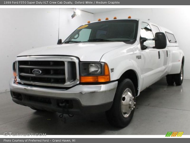 Oxford White / Medium Graphite 1999 Ford F350 Super Duty XLT Crew Cab Dually
