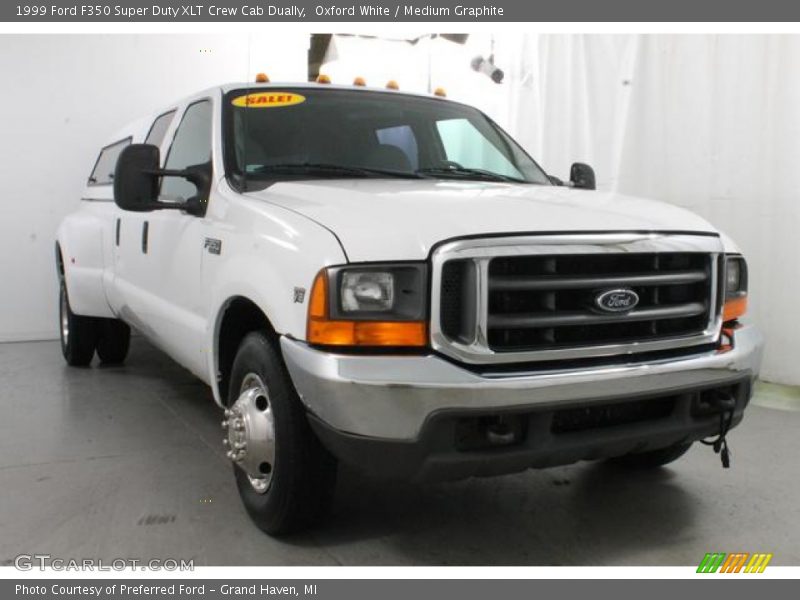 Oxford White / Medium Graphite 1999 Ford F350 Super Duty XLT Crew Cab Dually