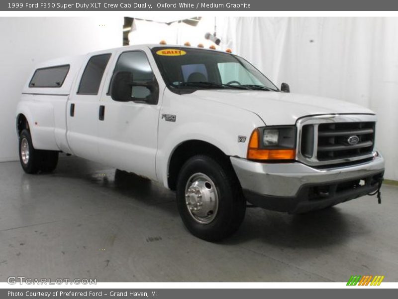 Oxford White / Medium Graphite 1999 Ford F350 Super Duty XLT Crew Cab Dually