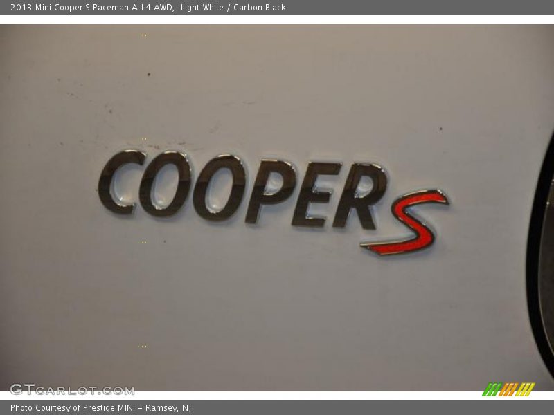 Light White / Carbon Black 2013 Mini Cooper S Paceman ALL4 AWD