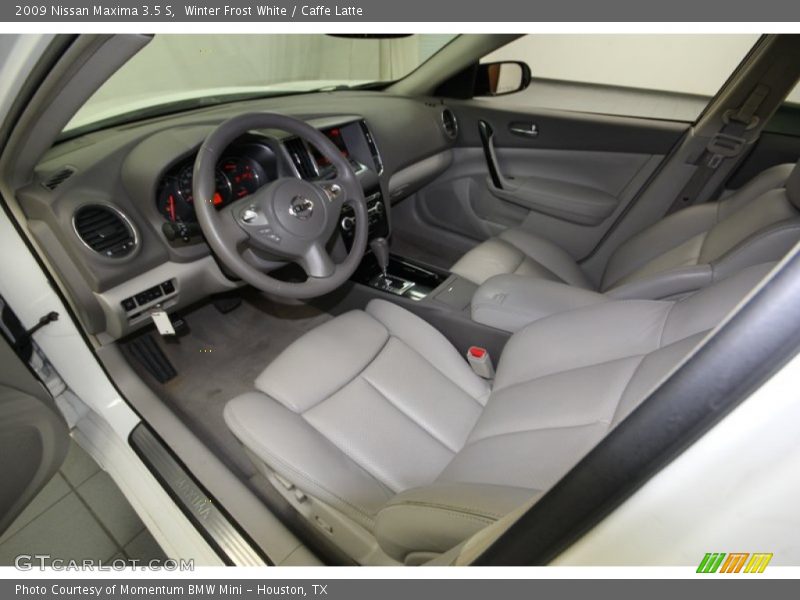 Winter Frost White / Caffe Latte 2009 Nissan Maxima 3.5 S