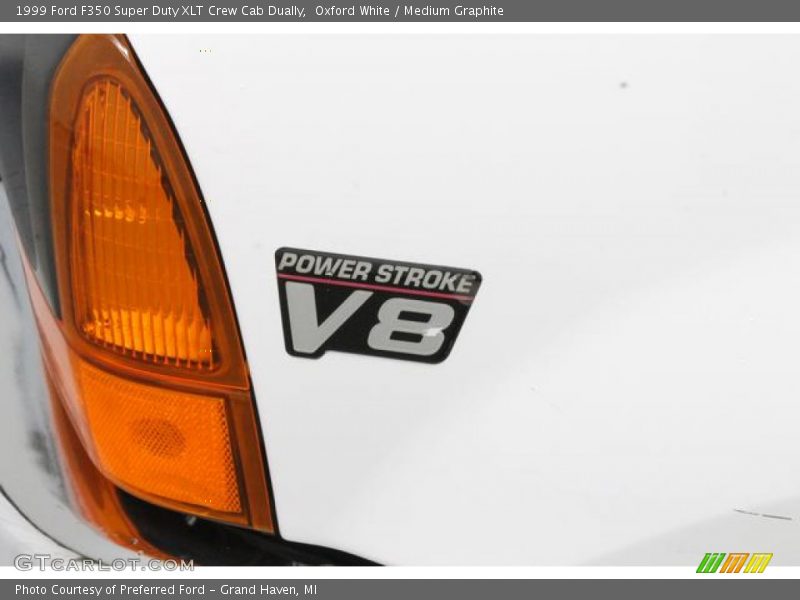 Oxford White / Medium Graphite 1999 Ford F350 Super Duty XLT Crew Cab Dually