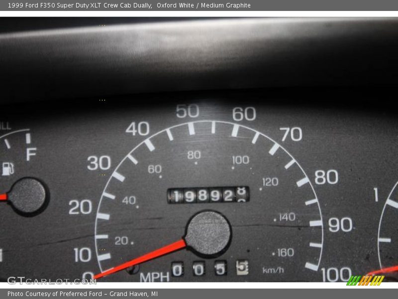 Oxford White / Medium Graphite 1999 Ford F350 Super Duty XLT Crew Cab Dually