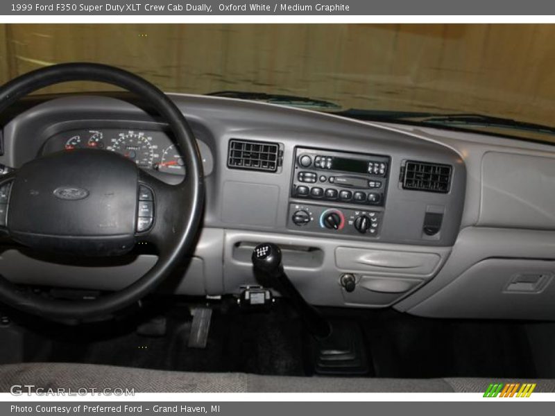 Oxford White / Medium Graphite 1999 Ford F350 Super Duty XLT Crew Cab Dually