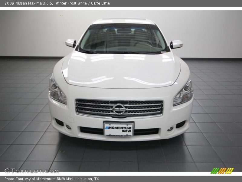 Winter Frost White / Caffe Latte 2009 Nissan Maxima 3.5 S