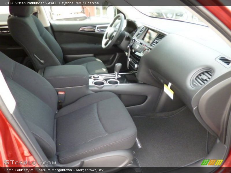 Cayenne Red / Charcoal 2014 Nissan Pathfinder S AWD