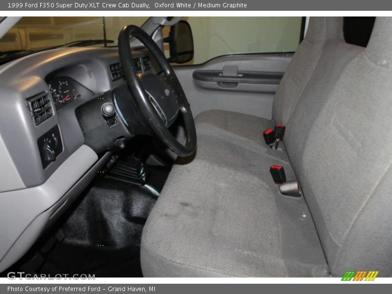 Oxford White / Medium Graphite 1999 Ford F350 Super Duty XLT Crew Cab Dually