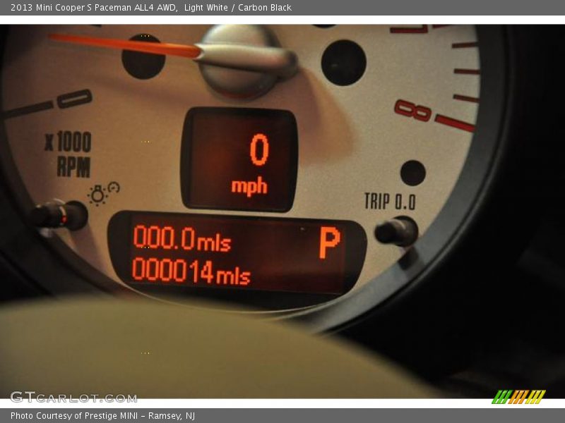 Light White / Carbon Black 2013 Mini Cooper S Paceman ALL4 AWD
