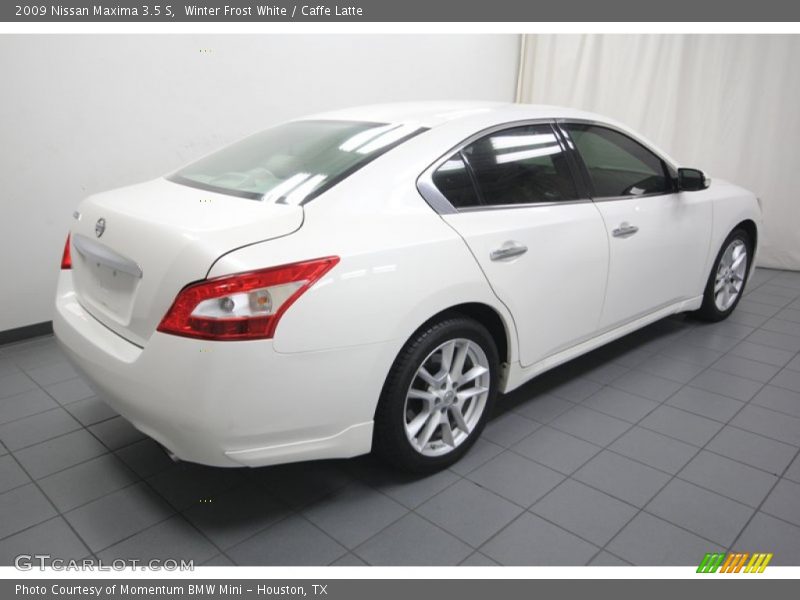 Winter Frost White / Caffe Latte 2009 Nissan Maxima 3.5 S