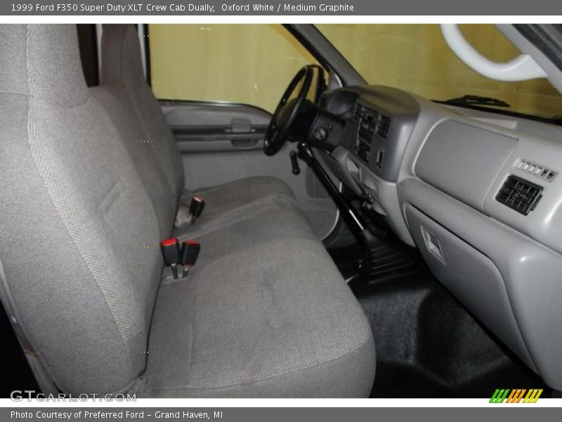 Oxford White / Medium Graphite 1999 Ford F350 Super Duty XLT Crew Cab Dually