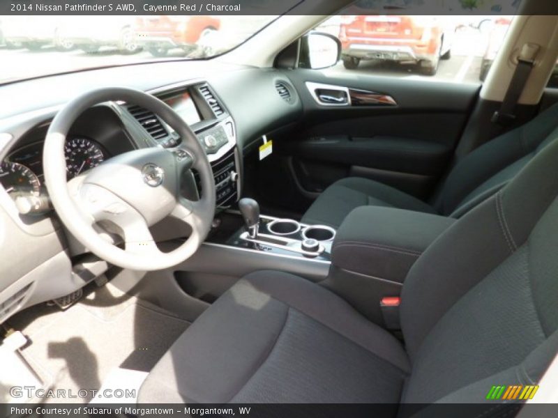 Cayenne Red / Charcoal 2014 Nissan Pathfinder S AWD