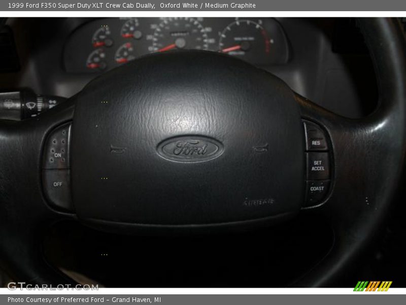 Oxford White / Medium Graphite 1999 Ford F350 Super Duty XLT Crew Cab Dually