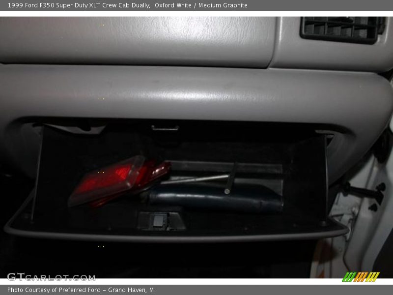 Oxford White / Medium Graphite 1999 Ford F350 Super Duty XLT Crew Cab Dually