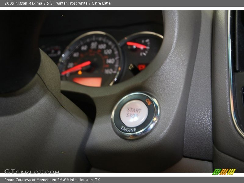 Winter Frost White / Caffe Latte 2009 Nissan Maxima 3.5 S