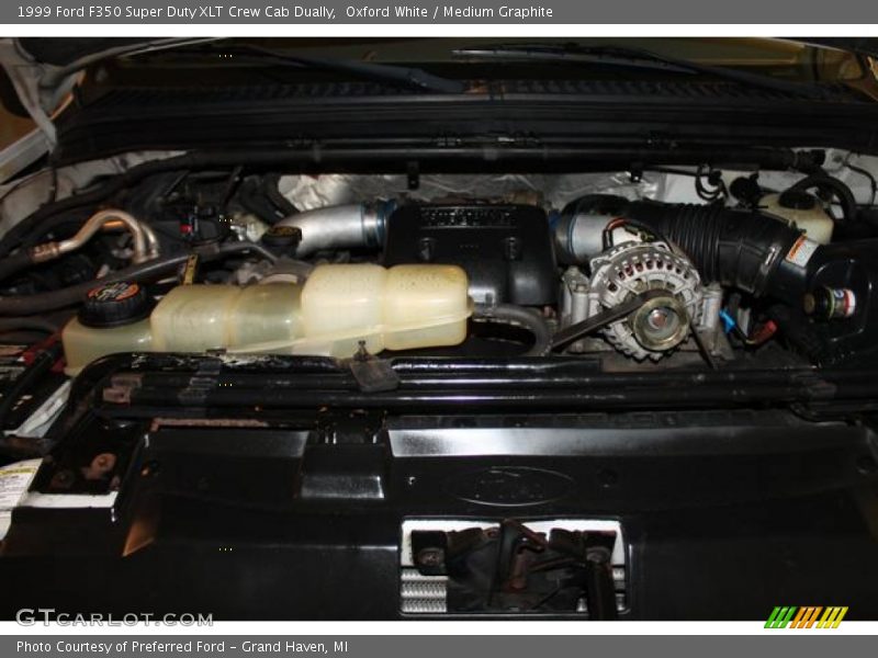 Oxford White / Medium Graphite 1999 Ford F350 Super Duty XLT Crew Cab Dually