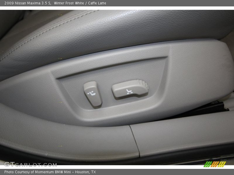 Winter Frost White / Caffe Latte 2009 Nissan Maxima 3.5 S