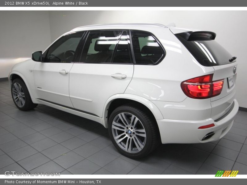 Alpine White / Black 2012 BMW X5 xDrive50i