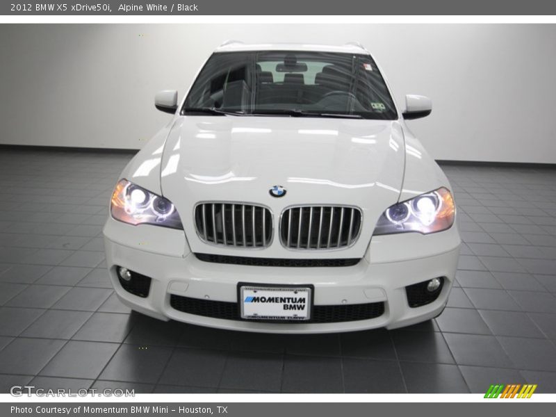Alpine White / Black 2012 BMW X5 xDrive50i