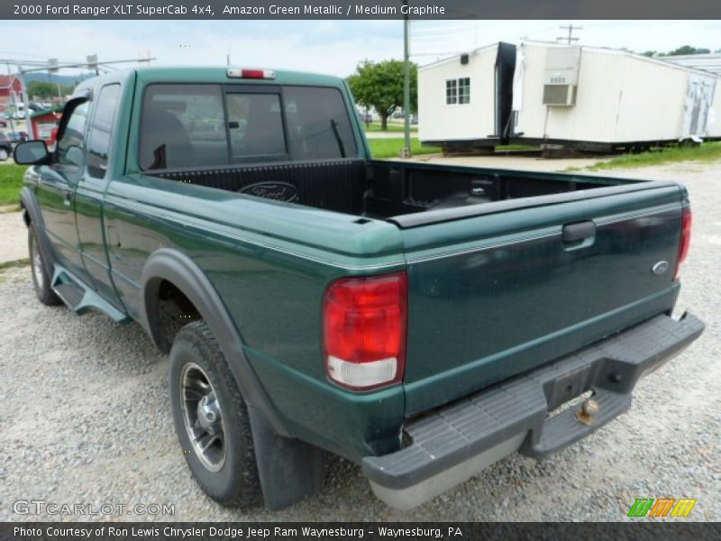 Amazon Green Metallic / Medium Graphite 2000 Ford Ranger XLT SuperCab 4x4