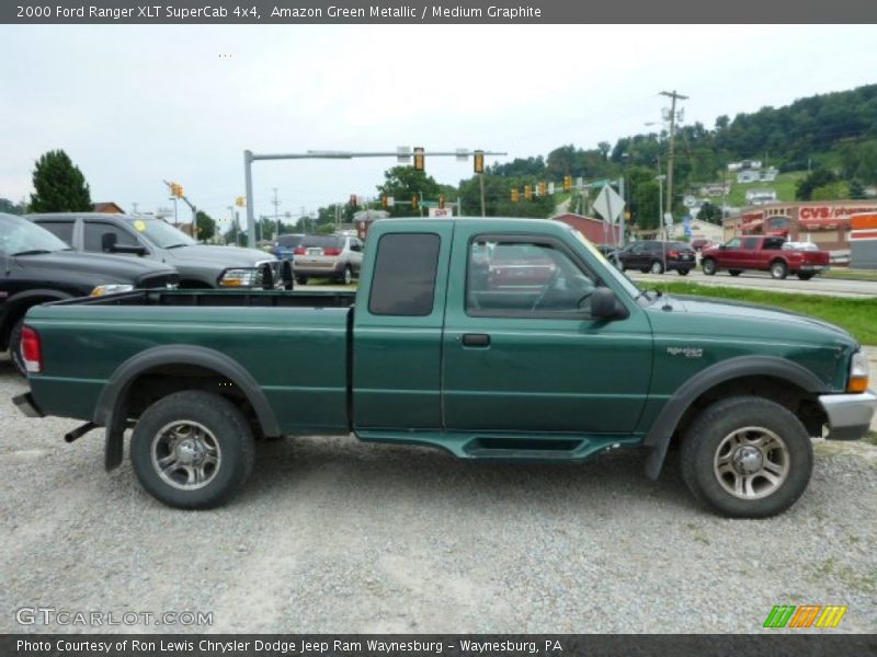 Amazon Green Metallic / Medium Graphite 2000 Ford Ranger XLT SuperCab 4x4